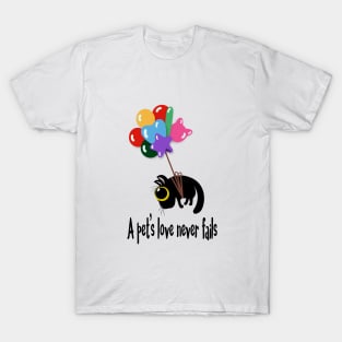 Gatito y Globos T-Shirt